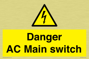 Danger AC Main switch 